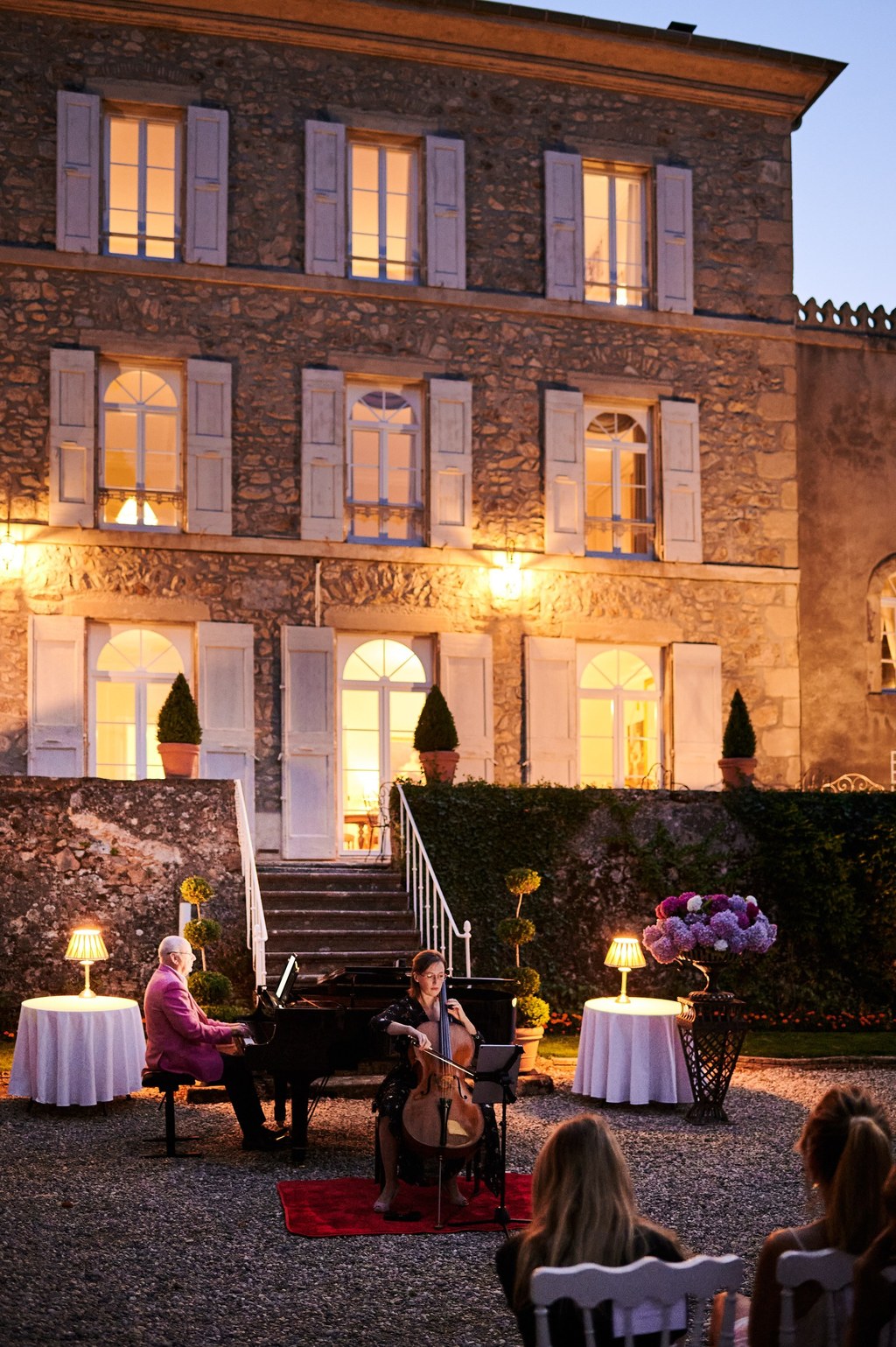 Musique classique dans le parc du chateau