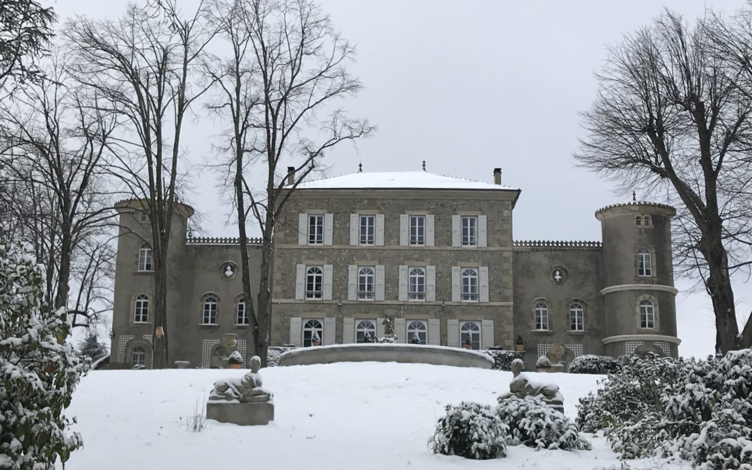 chateau enneigé