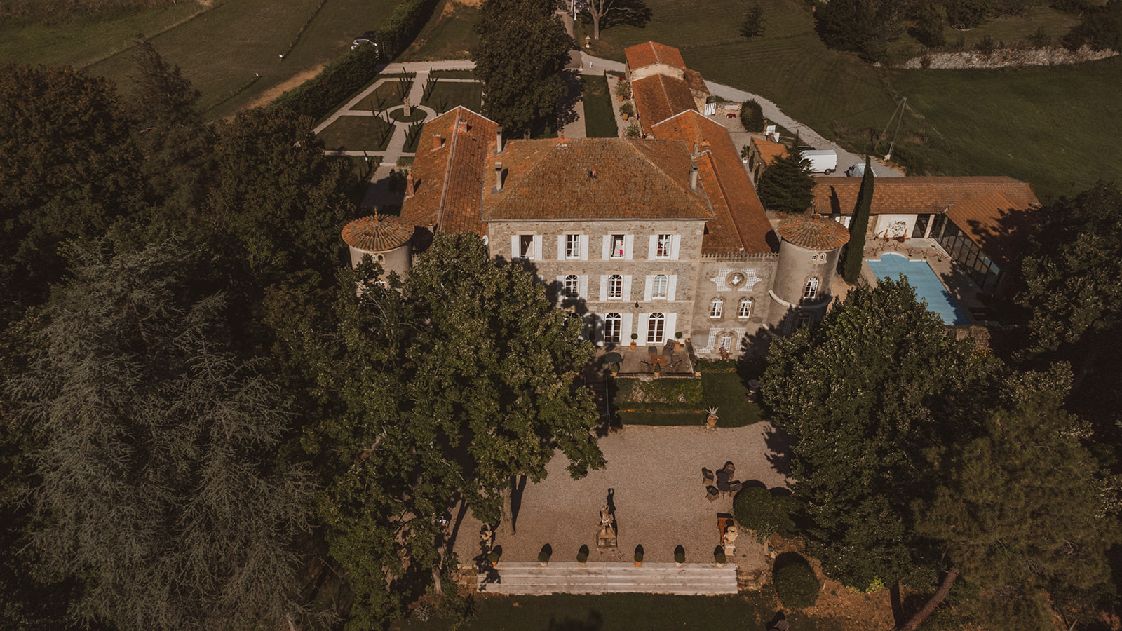 chateau Chavagnac vu du ciel